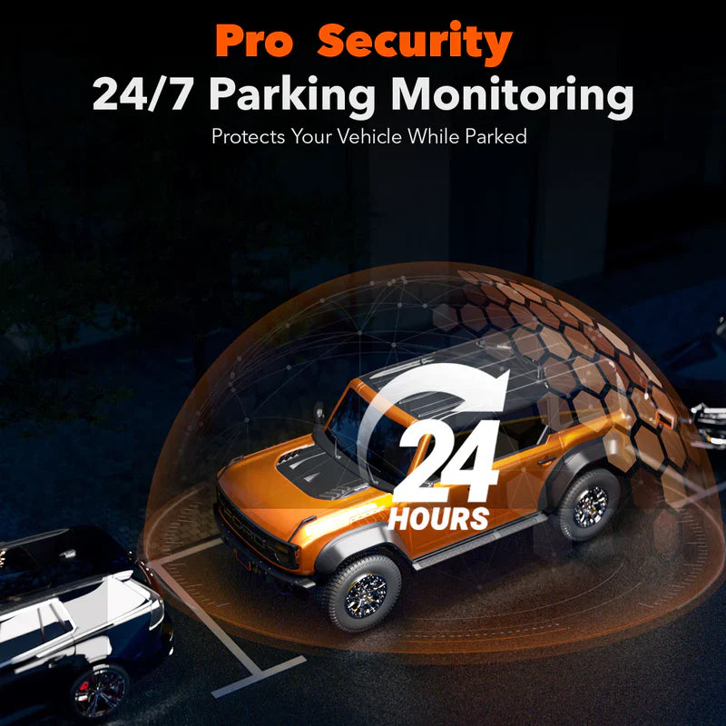 WOLFBOX G900 PRO 4K+2.5K Parking Monitoring Touch Screen Smart Mirror