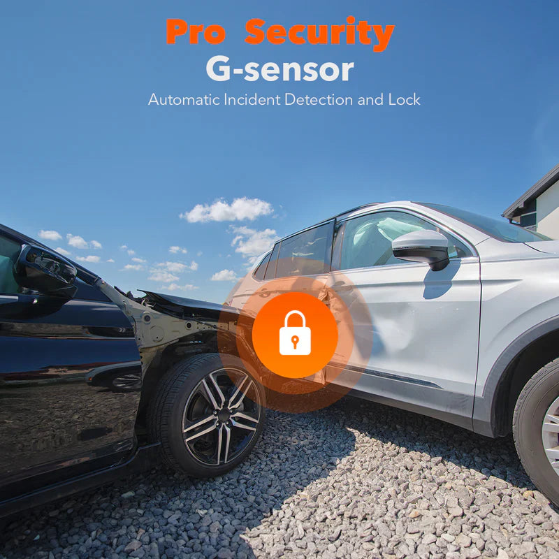 WOLFBOX G900 PRO 4K+2.5K Parking Monitoring Touch Screen Smart Mirror