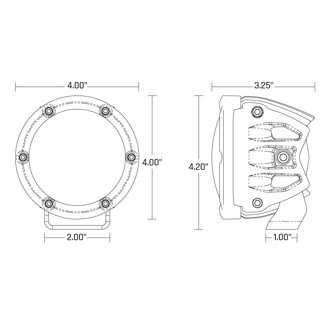 360-Series SAE Fog Yellow/White Pair