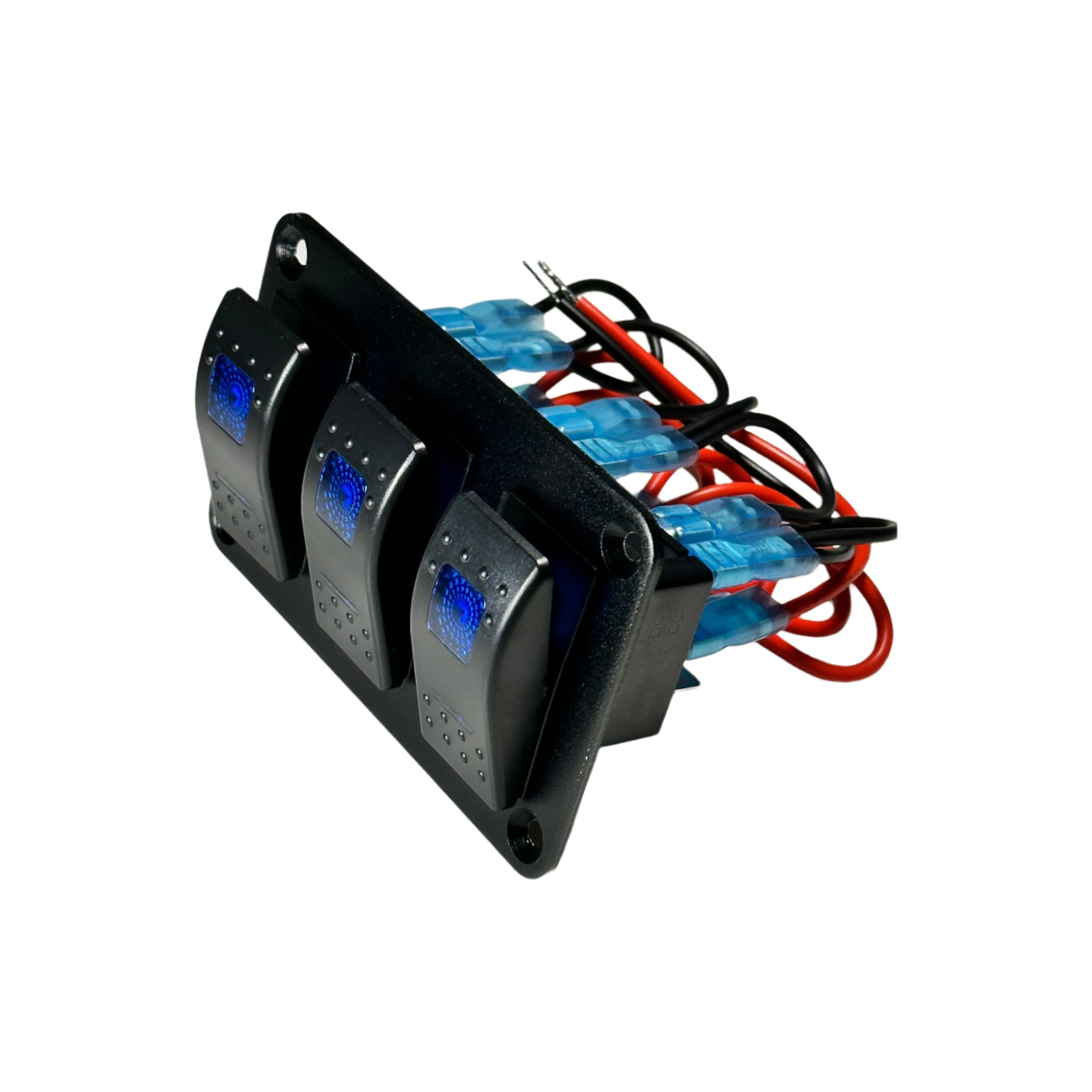 3 Rocker Switch Panel