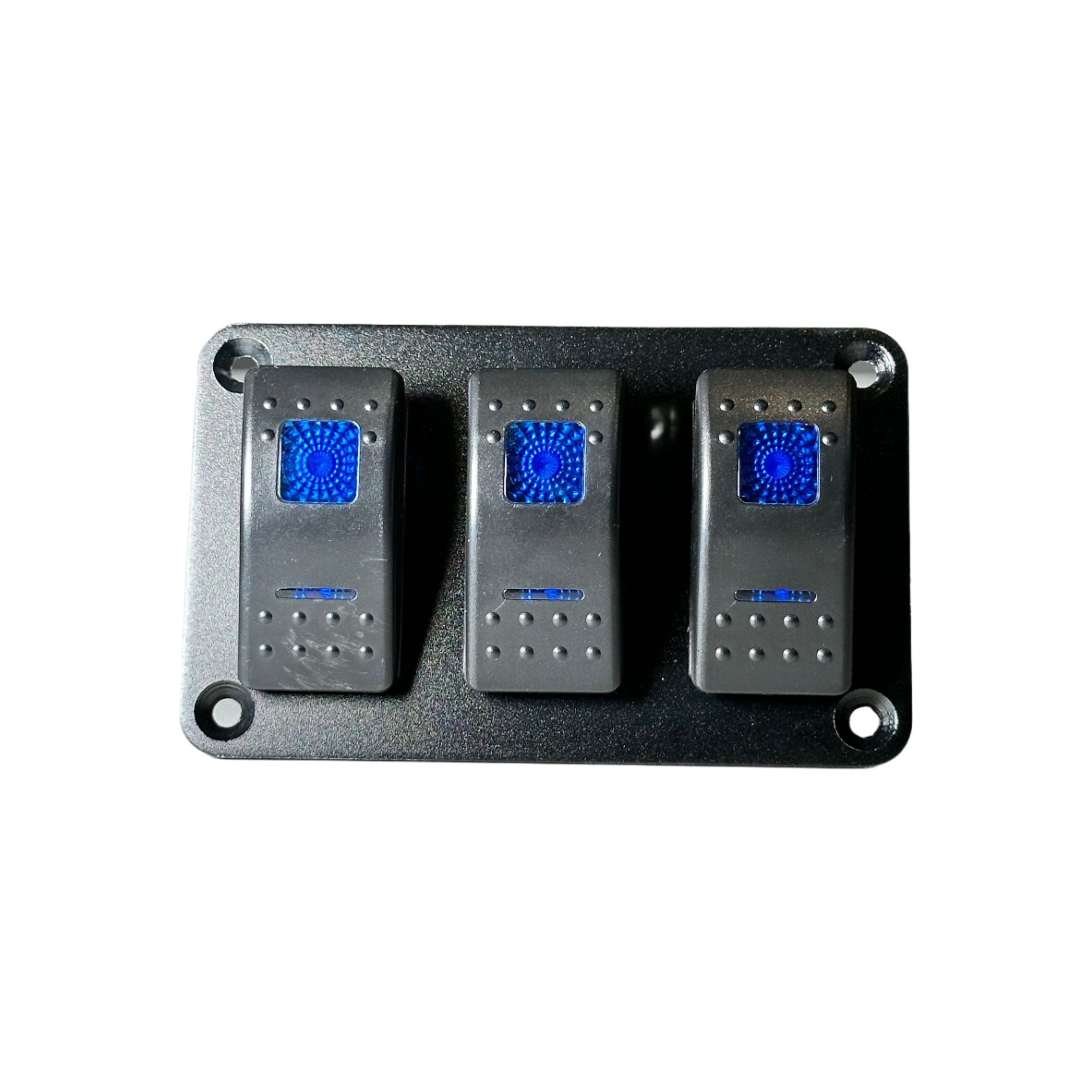 3 Rocker Switch Panel