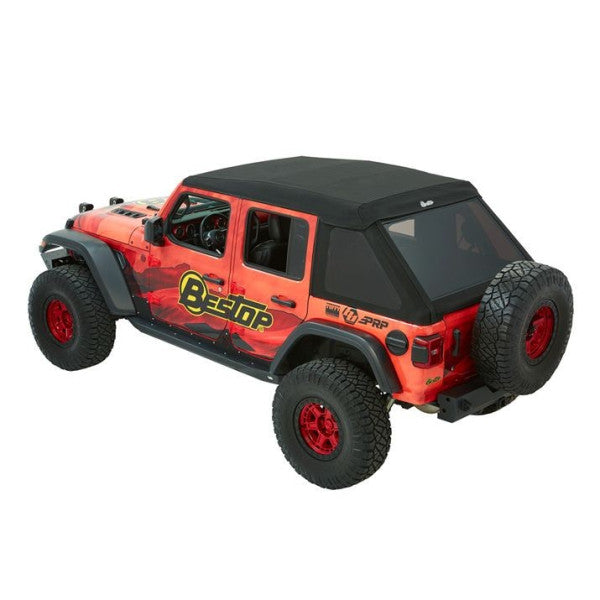 Bestop Jeep Wrangler JL 4DR 18-26 Trektop Ultra, Soft Top, Black Twill Premium