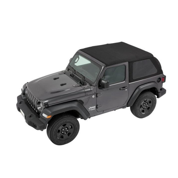 Bestop Jeep Wrangler JL 2DR 18-26 Trektop Slantback, Soft Top, Black Twill Premium