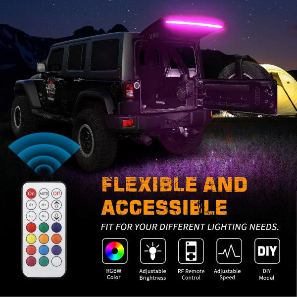 Jeep Wrangler JK & JL 07-26 Tailgate LED Light Kit With Remote