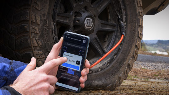 التحكم في ضغط ARB (مع تطبيق COMPRESSOR CONNECT)