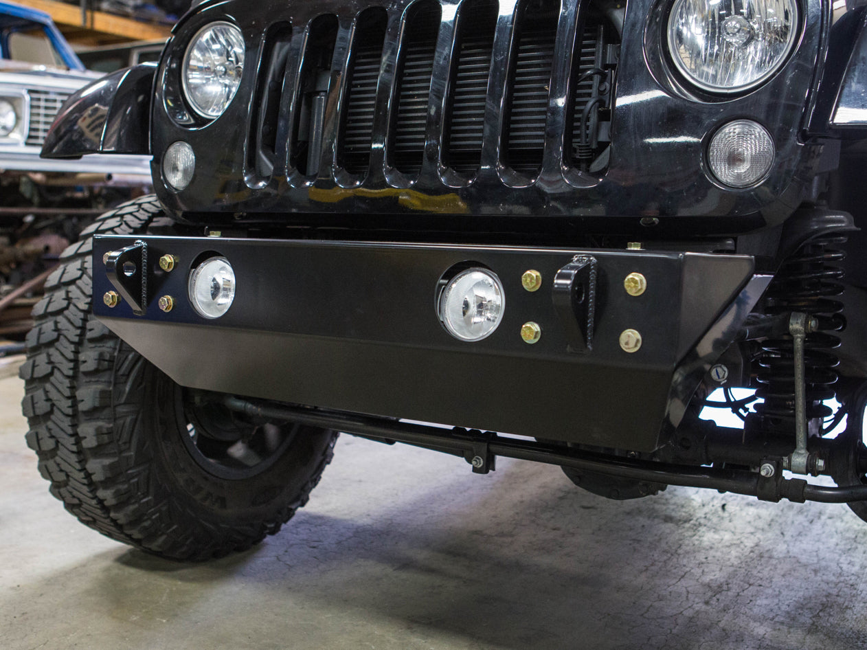 رافعة مصد جيب فيوجن 07-PRES Wrangler JK، JKU FRONT STEEL BLACK.