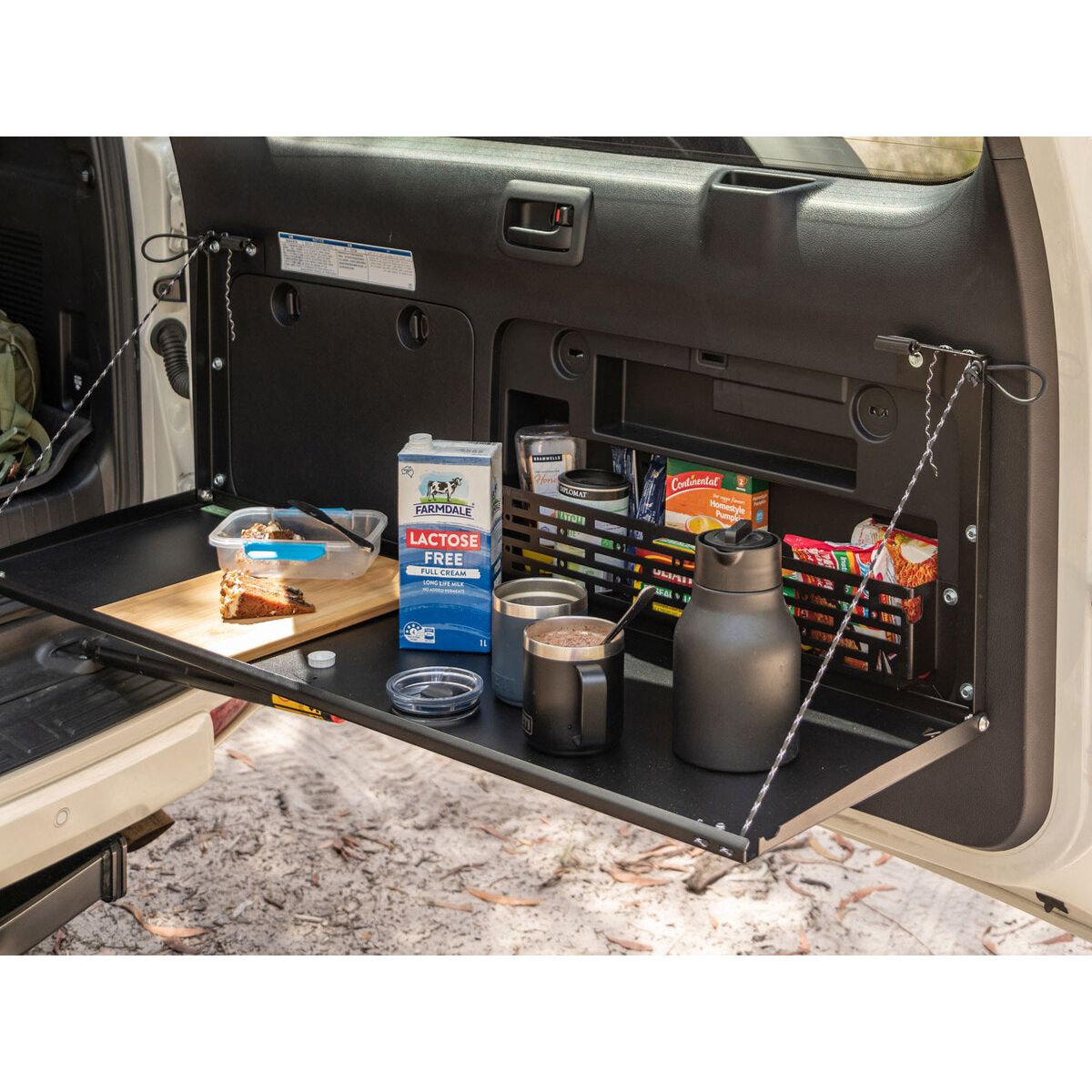 Rear Door Drop Down Table and Cage to suit Toyota Prado 150