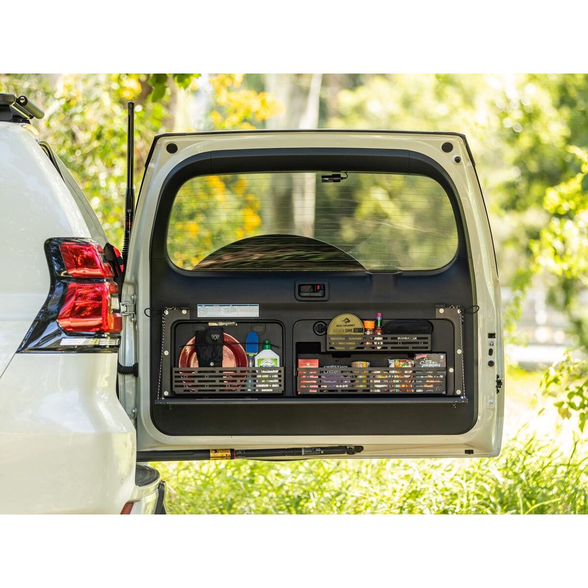 Rear Door Utensil Cage to suit Toyota Prado 150