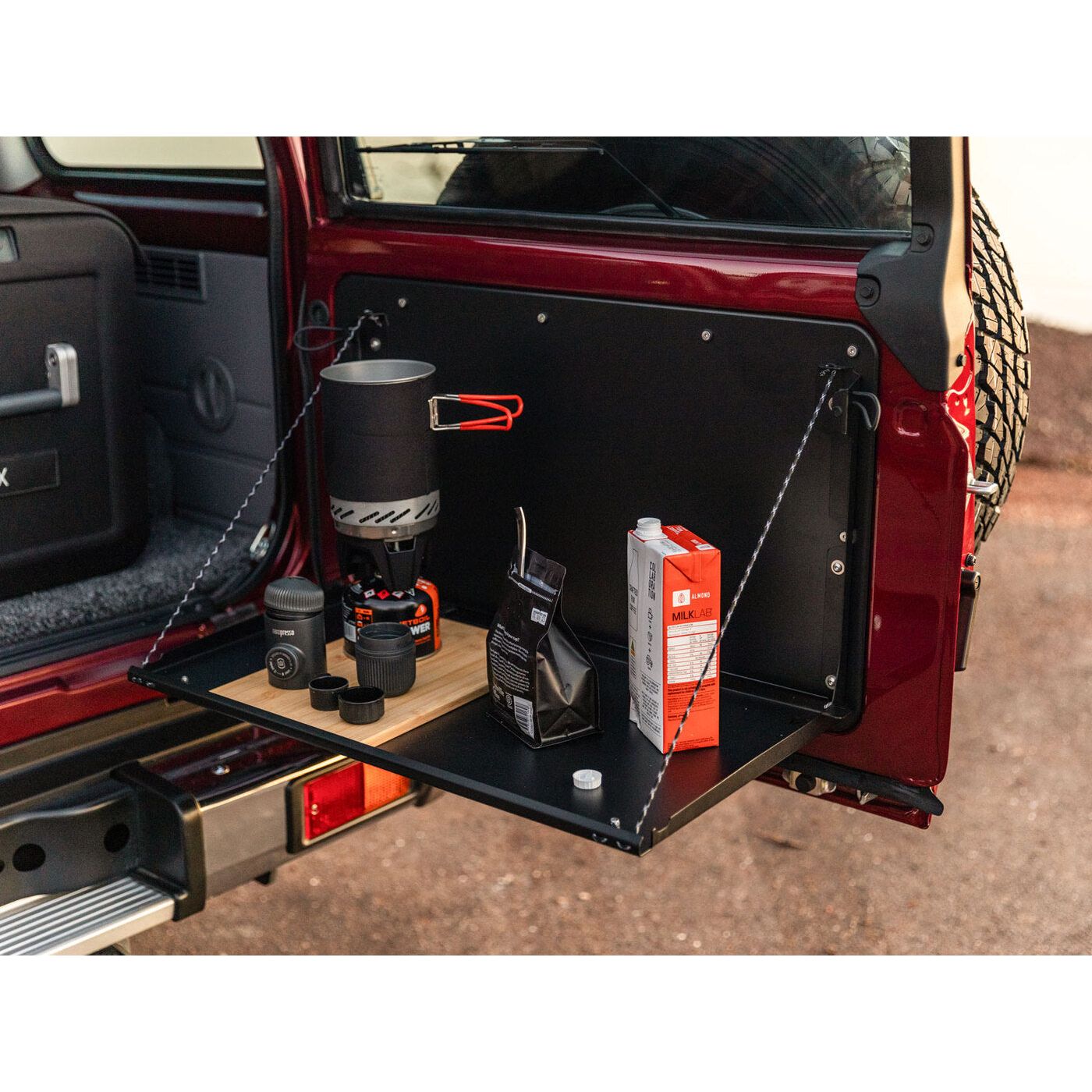 Rear Door Drop Down Table & Door Cards to suit Toyota Land Cruiser 70 Series