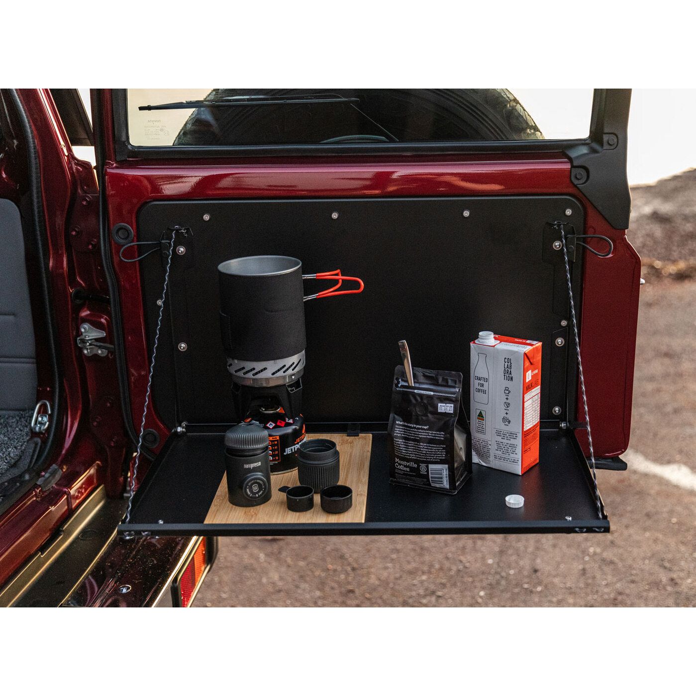 Rear Door Drop Down Table & Door Cards to suit Toyota Land Cruiser 70 Series