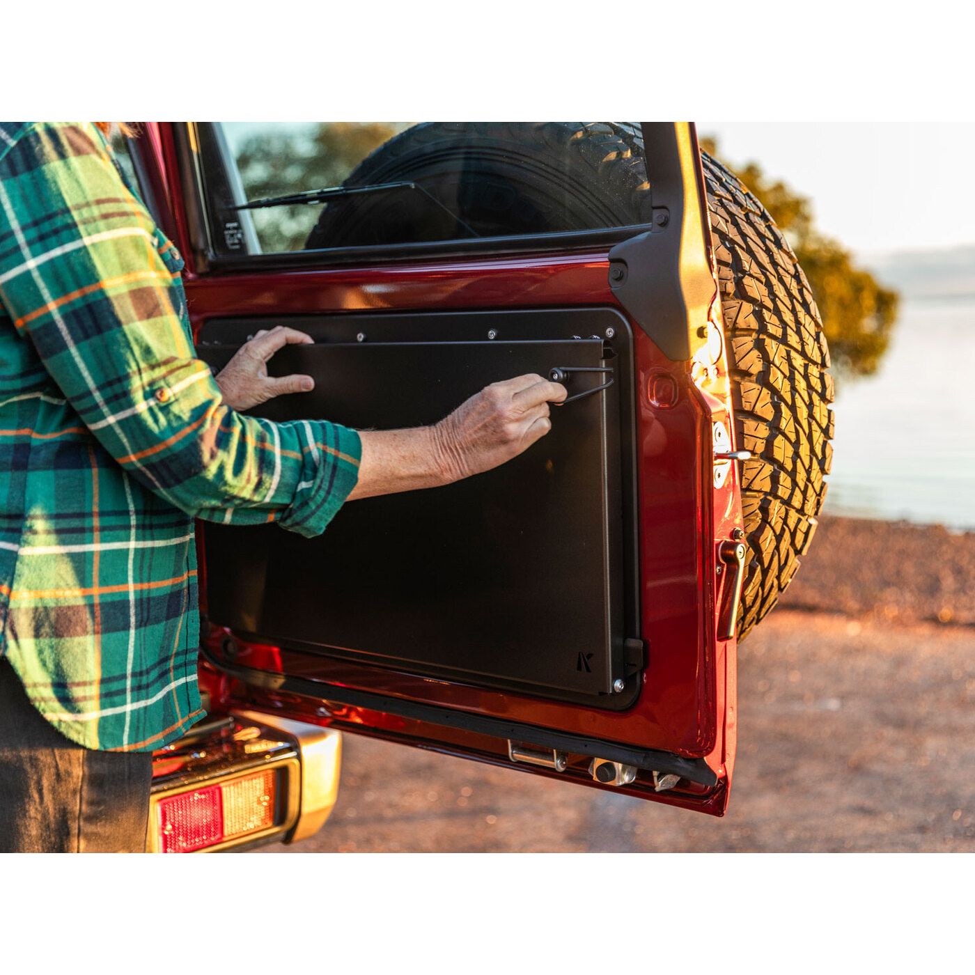 Rear Door Drop Down Table & Door Cards to suit Toyota Land Cruiser 70 Series