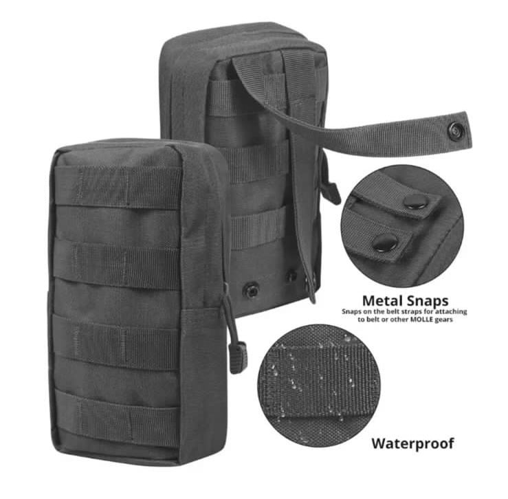 Black Molle Bag 22x15 cm