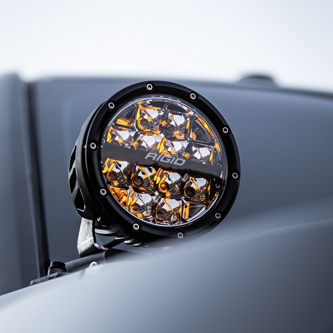 360-SERIES 6 INCH LED OFF-ROAD DRIVE OPTIC WITH AMBER BACKLIGHT PAIR