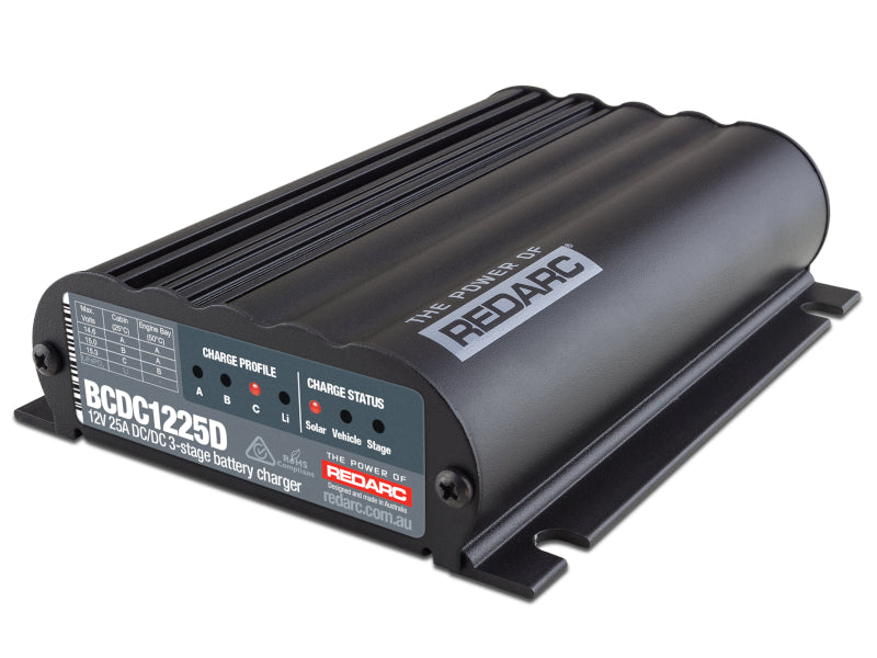 DUAL INPUT 25A IN-VEHICLE DC BATTERY CHARGER