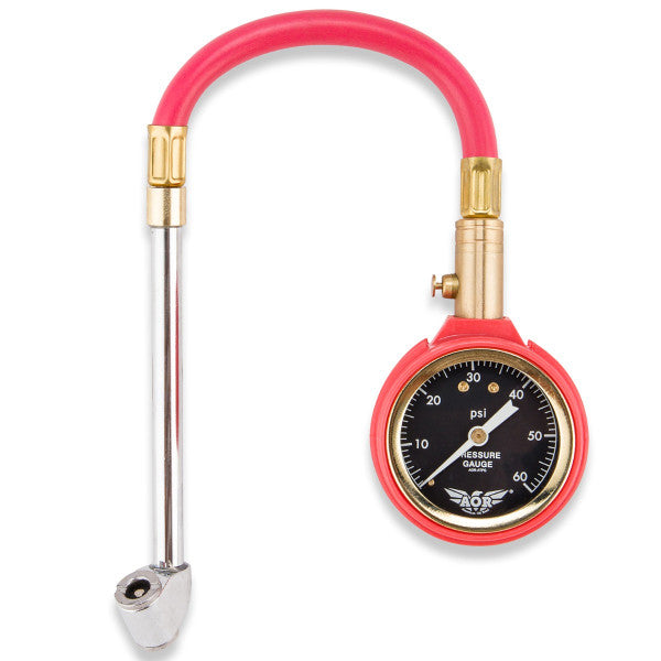 AOR Analog Tire Pressure Gauge With Pouch