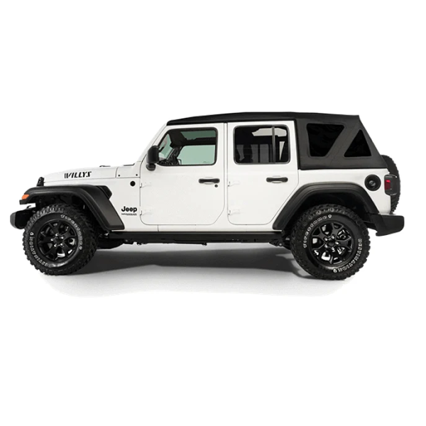 Bestop Jeep Wrangler JL 4DR 18-26 E-TOP Electric Soft Top, Black Premium