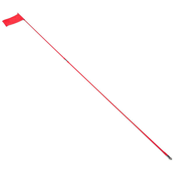 AOR Off Road 9ft Red Flag Pole, Center Split, Made in USA