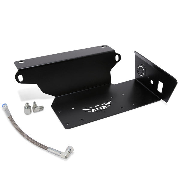 Ineos Grenadier 22-25 Twin Piston ARB Compressor Mounting Bracket With Stainless Steel Braided Hose kit, Passenger Side