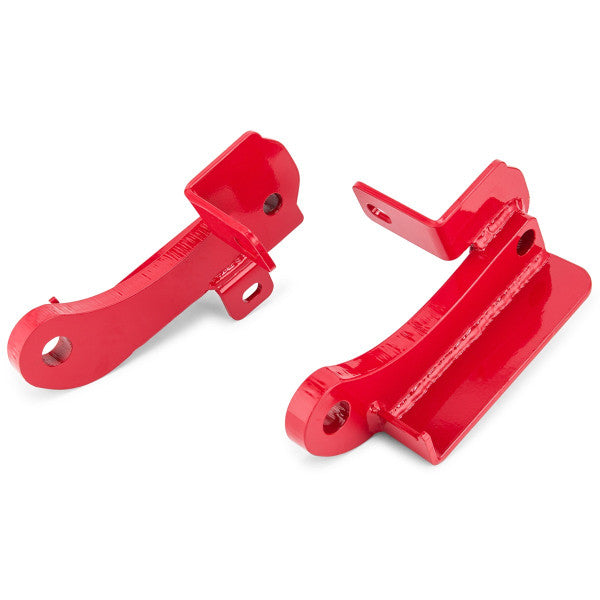Jeep Wrangler JL & Gladiator JT 19-24 Front HD Recovery Points, Red, Pair
