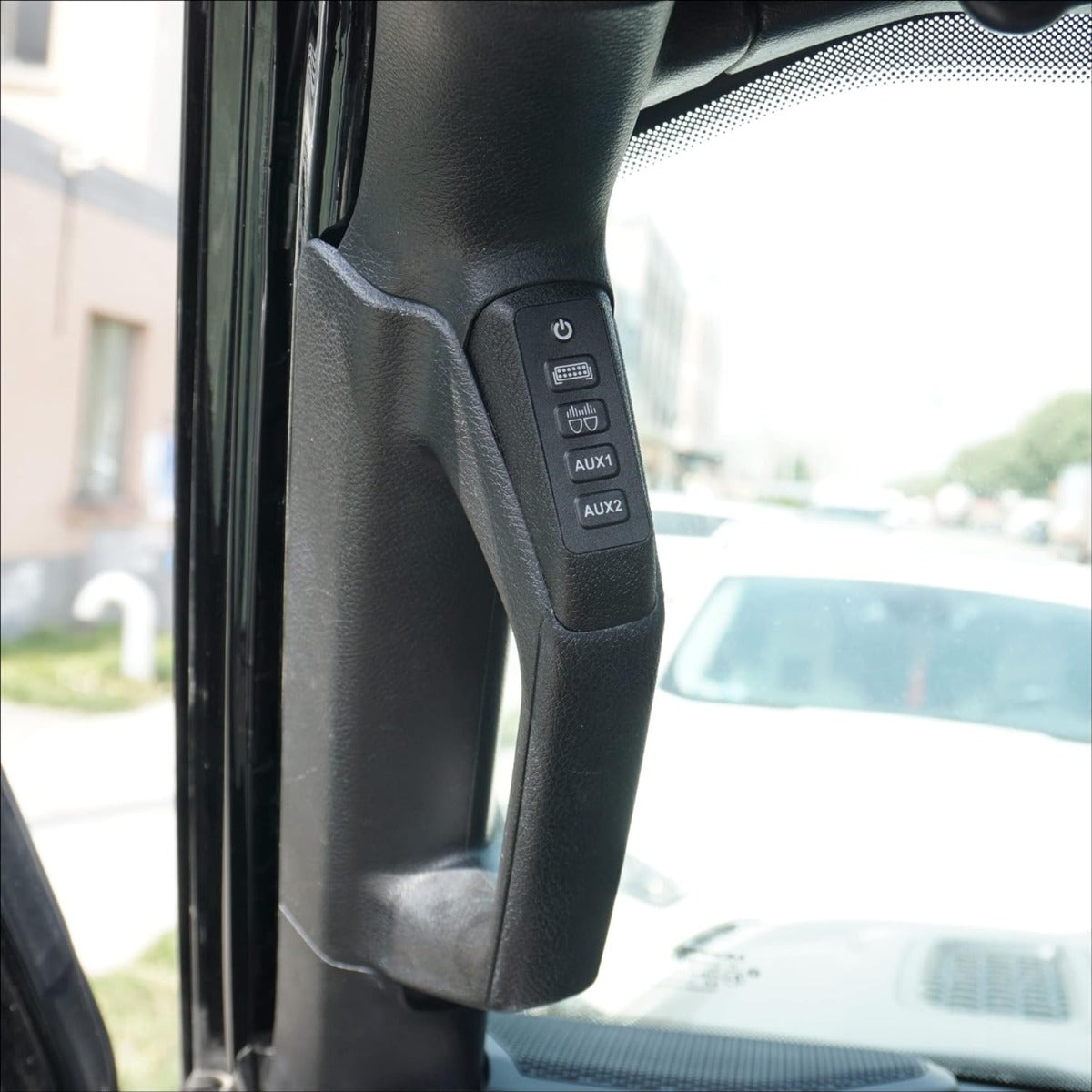 VOSWITCH 4 Switch Programmable Grab Handle Switch Panel, Jeep Wrangler JL & Gladiator JT 18-23