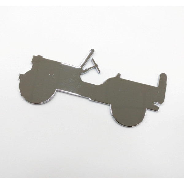Jeep Wrangler Willys Badge Chrome