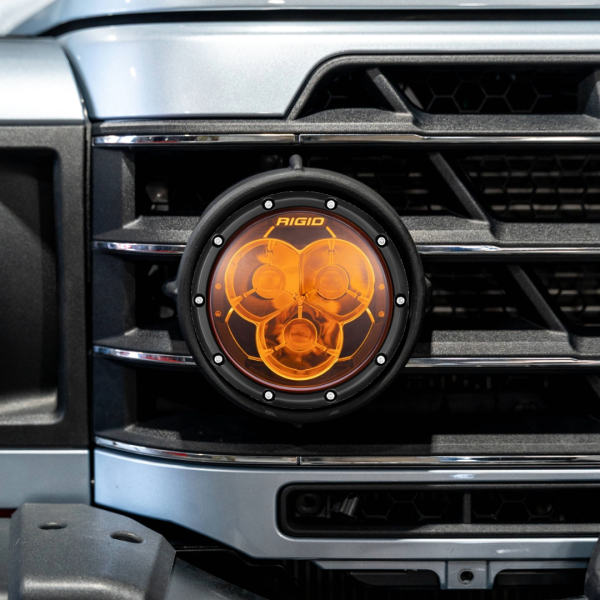 Ineos Grenadier 22-25 Front Grill Lights Conversion Kit With Rigid 360 6 Inch Amber Pro Lazer Lights