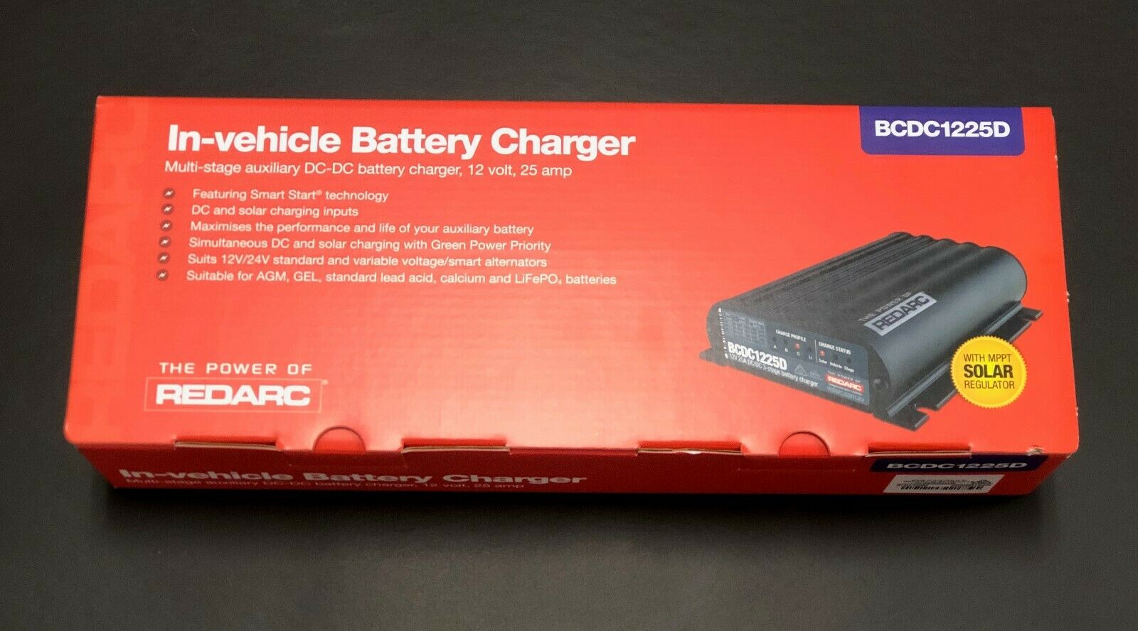 DUAL INPUT 25A IN-VEHICLE DC BATTERY CHARGER