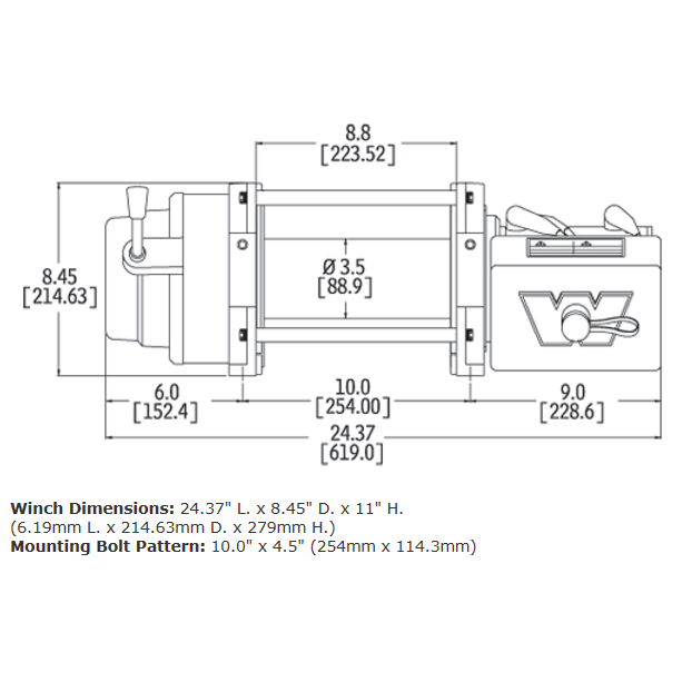 M12 24V HEAVYWEIGHT WINCH