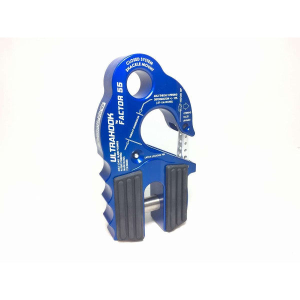 Ultrahook Winch Hook & Shackle Mount Assembly - Blue