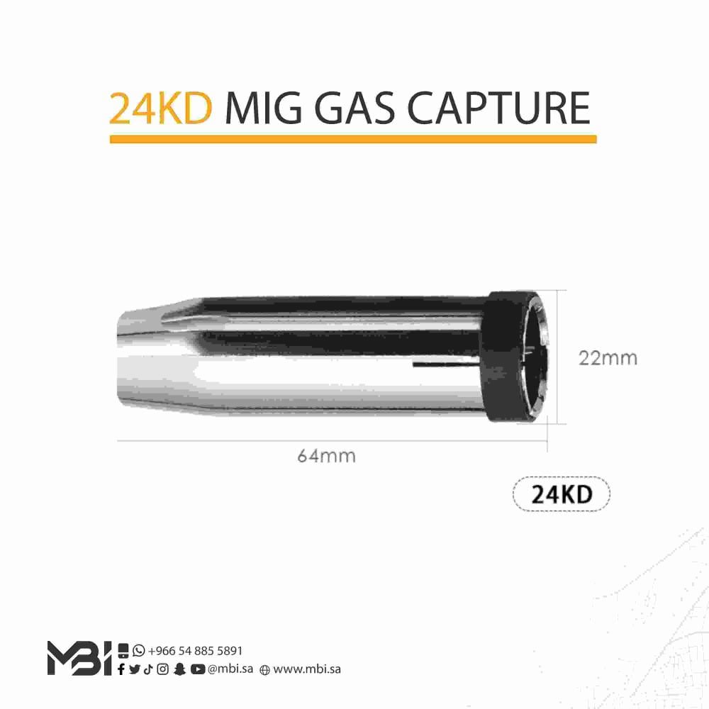 QK 24KD MIG gas capture welding nozzle dimensions