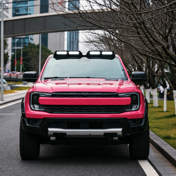 Ford Ranger Raptor 22-26 Stealth Front Roof Spoiler With Lights