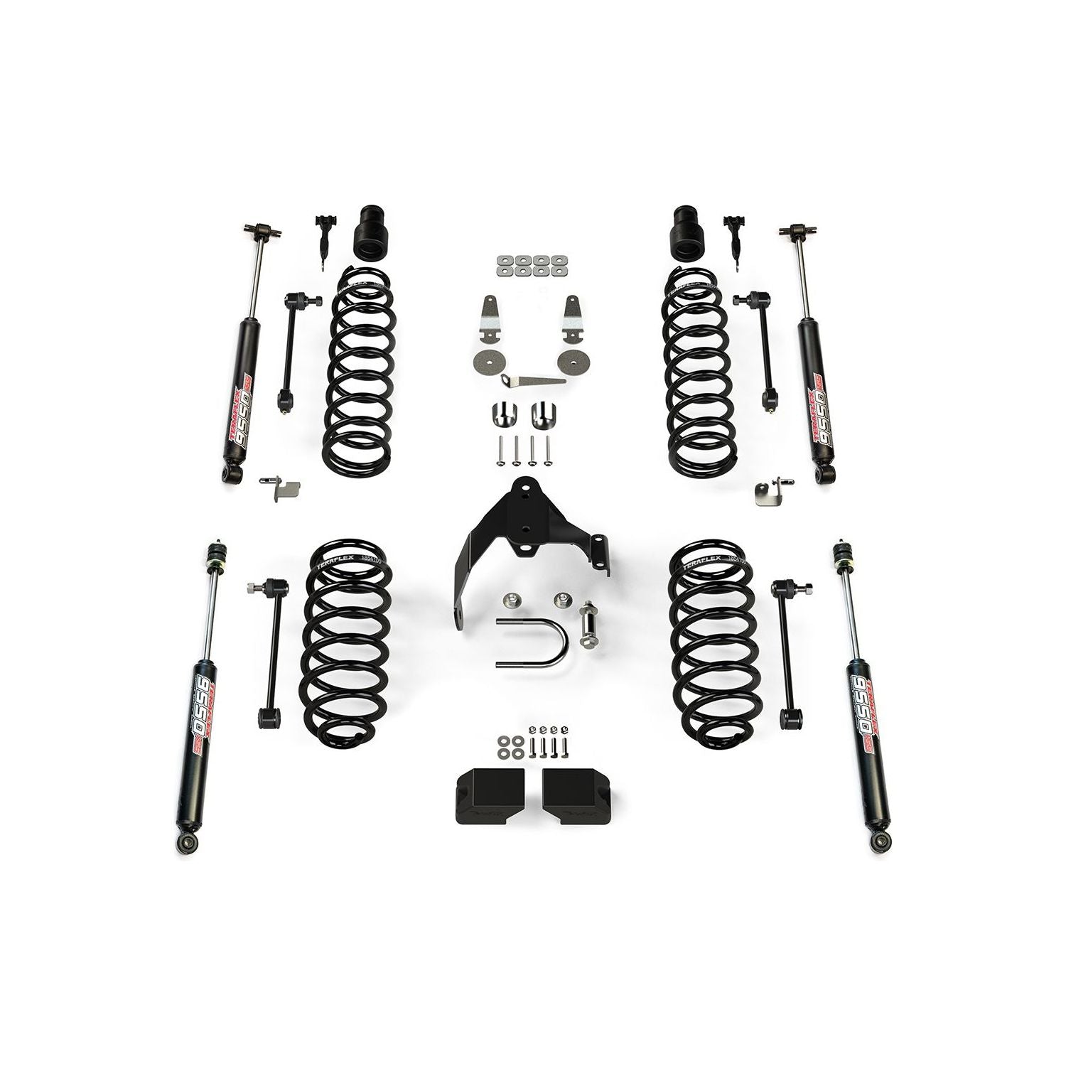 JK 2dr: 3" Coil Spring Base Lift Kit & 9550 VSS Twin-Tube