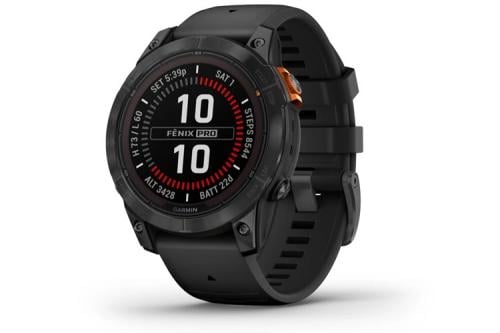 [010-02777-01] GARMIN f?nix® 7 Pro – Solar Edition Slate Gray with Black Band
