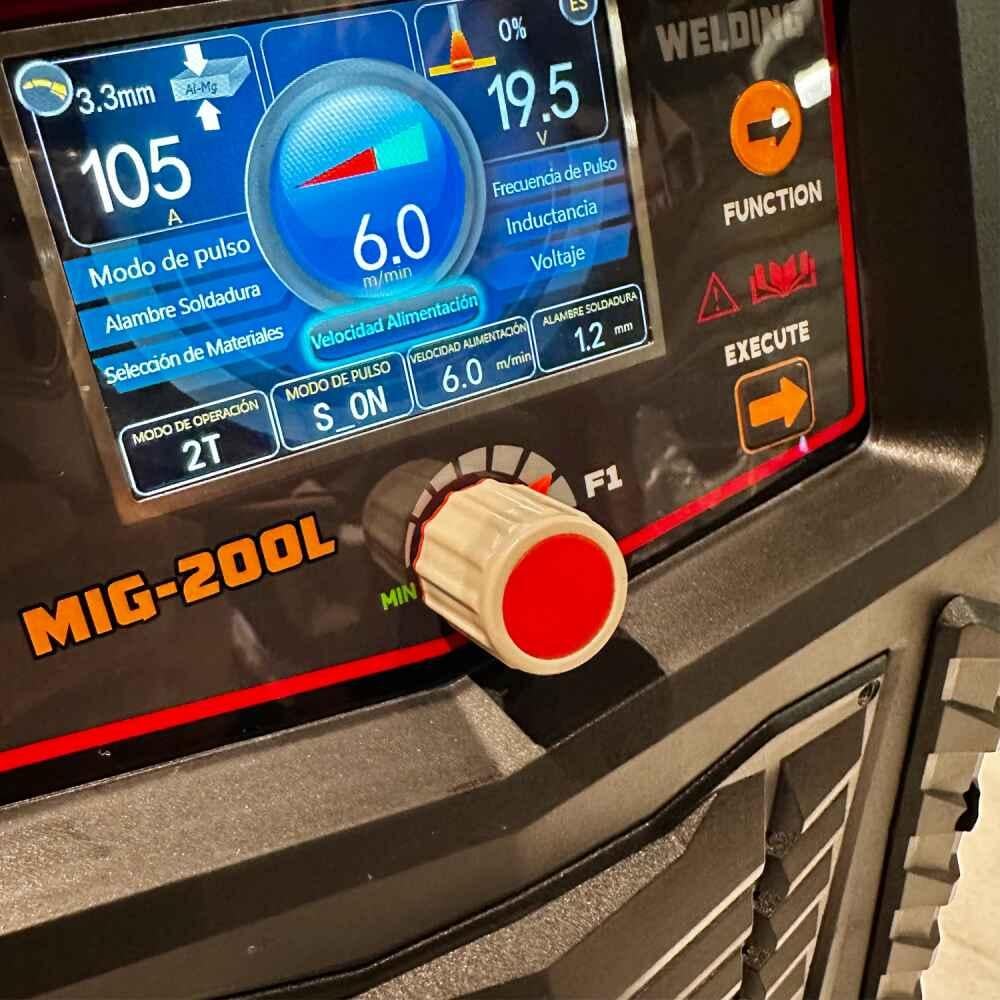 QK MIG Welding Machine Pro 200L control panel