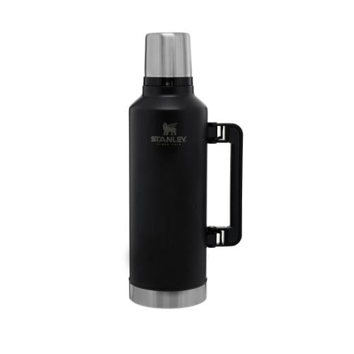 [10-08265-002] Stanley Classic Legendary Bottle 1.4L / 1.5QT Matte Black – BPA FREE Stainless Steel Thermos | Hot for 40 Hours | Leakproof Lid Doubles as Cup | Dishwasher Safe