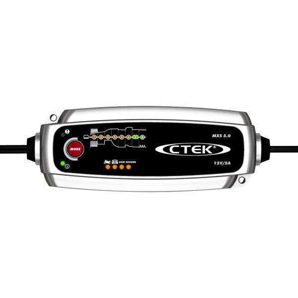 CTEK MXS 5.0, 12V Battery Charger & Maintainer, 5A, UK Plug