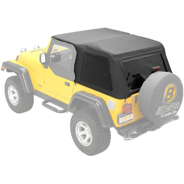 Bestop Jeep Wrangler TJ 97-06 Trektop Slantback, Soft Top, Black Diamond
