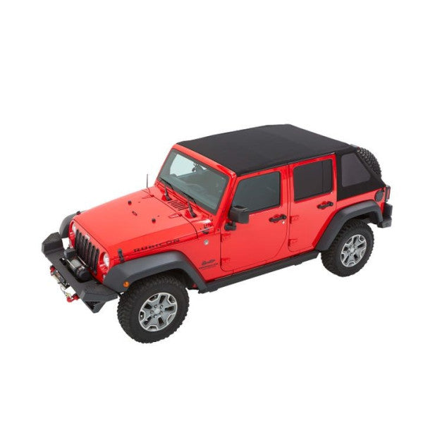 Bestop Jeep Wrangler JK 4DR 07-17 Trektop NX, Soft Top, Black Diamond