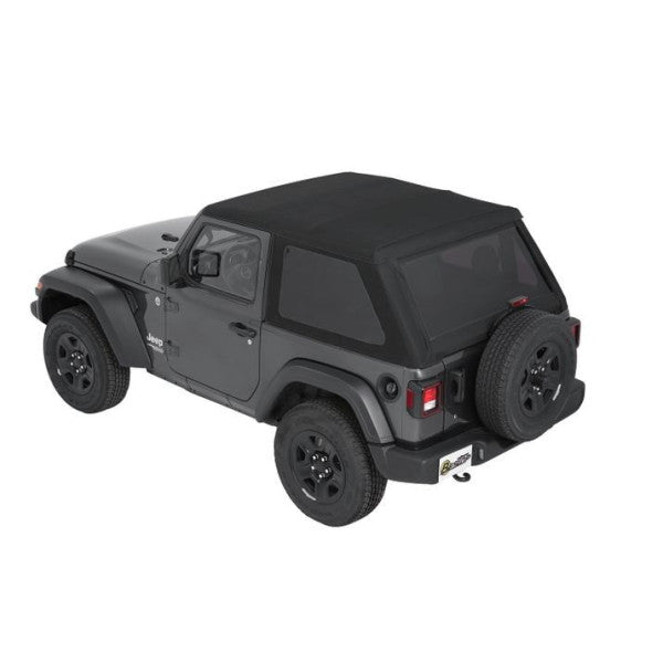 Bestop Jeep Wrangler JL 2DR 18-26 Trektop Slantback, Soft Top, Black Diamond