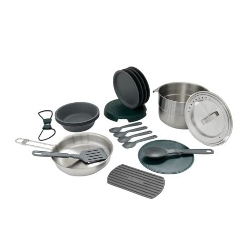 [10-02479-025] Stanley Adventure Full Kitchen Basecamp 11 Piece Camp Cook Set-Packable Unit, 3.5l, Stainless Steel