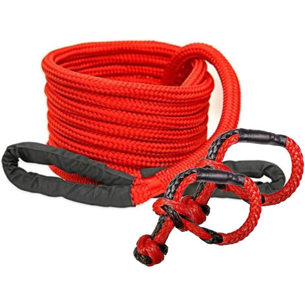 AOR Professional Recovery Bundle: AOR Red Kinetic Recovery Rope (1pc) AOR Red Soft Shackles (2pcs)