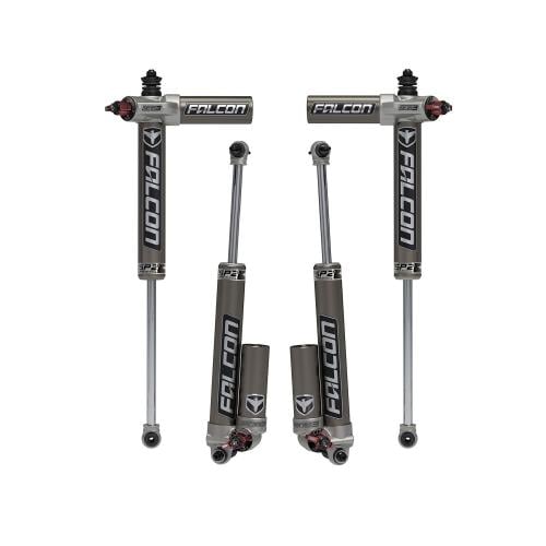 JK 4dr: Falcon SP2 3.3 Fast Adjust Piggyback Shock Kit (1.5–2.5” Lift)