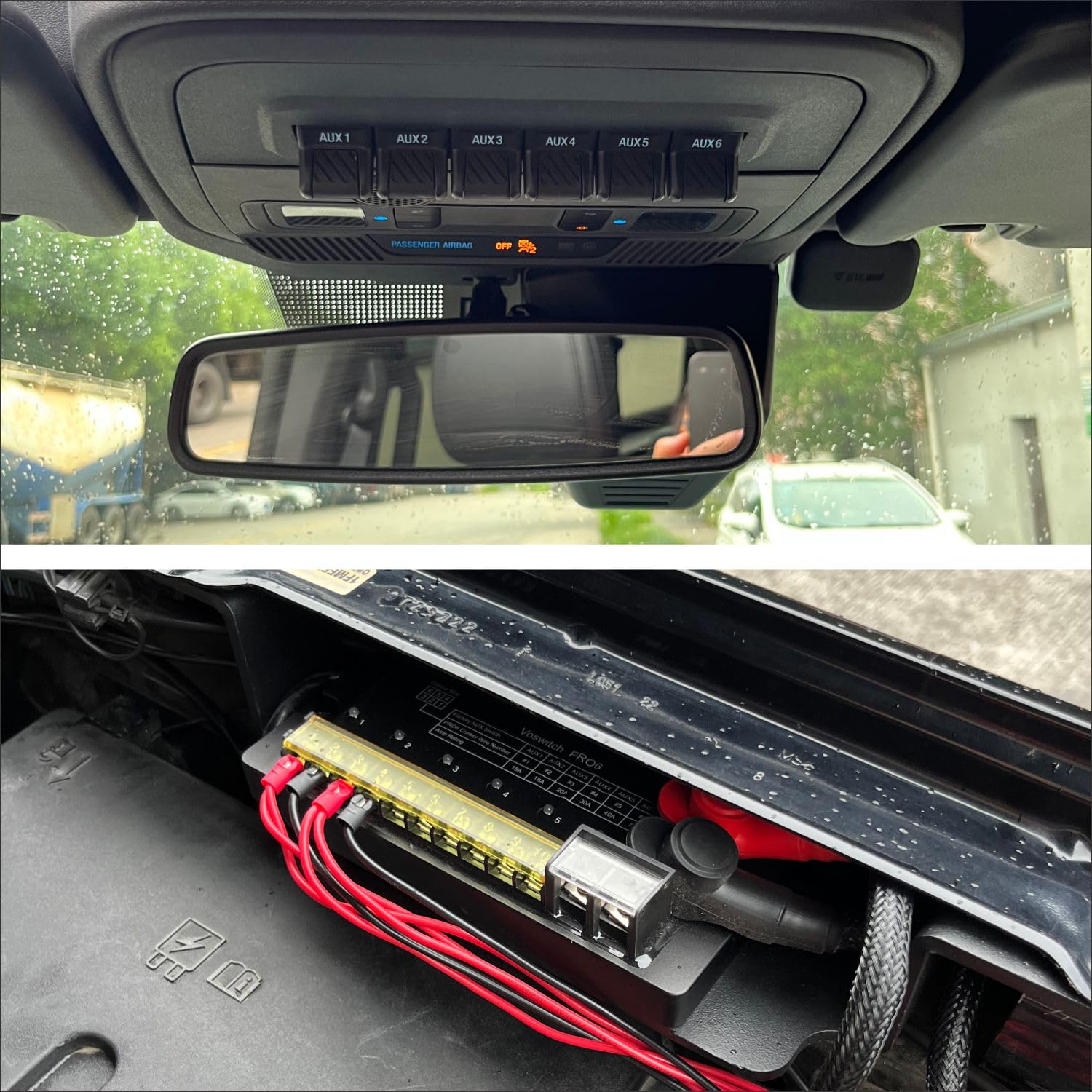 VOSWITCH 6 Switch PRO6 Programmable Roof Console Switch Panel, Ford Bronco 21-26
