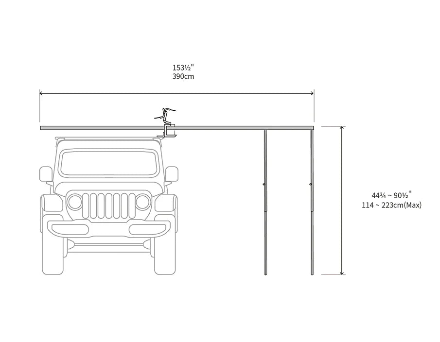 ExoShell 270 Awning (Left Hand Side)