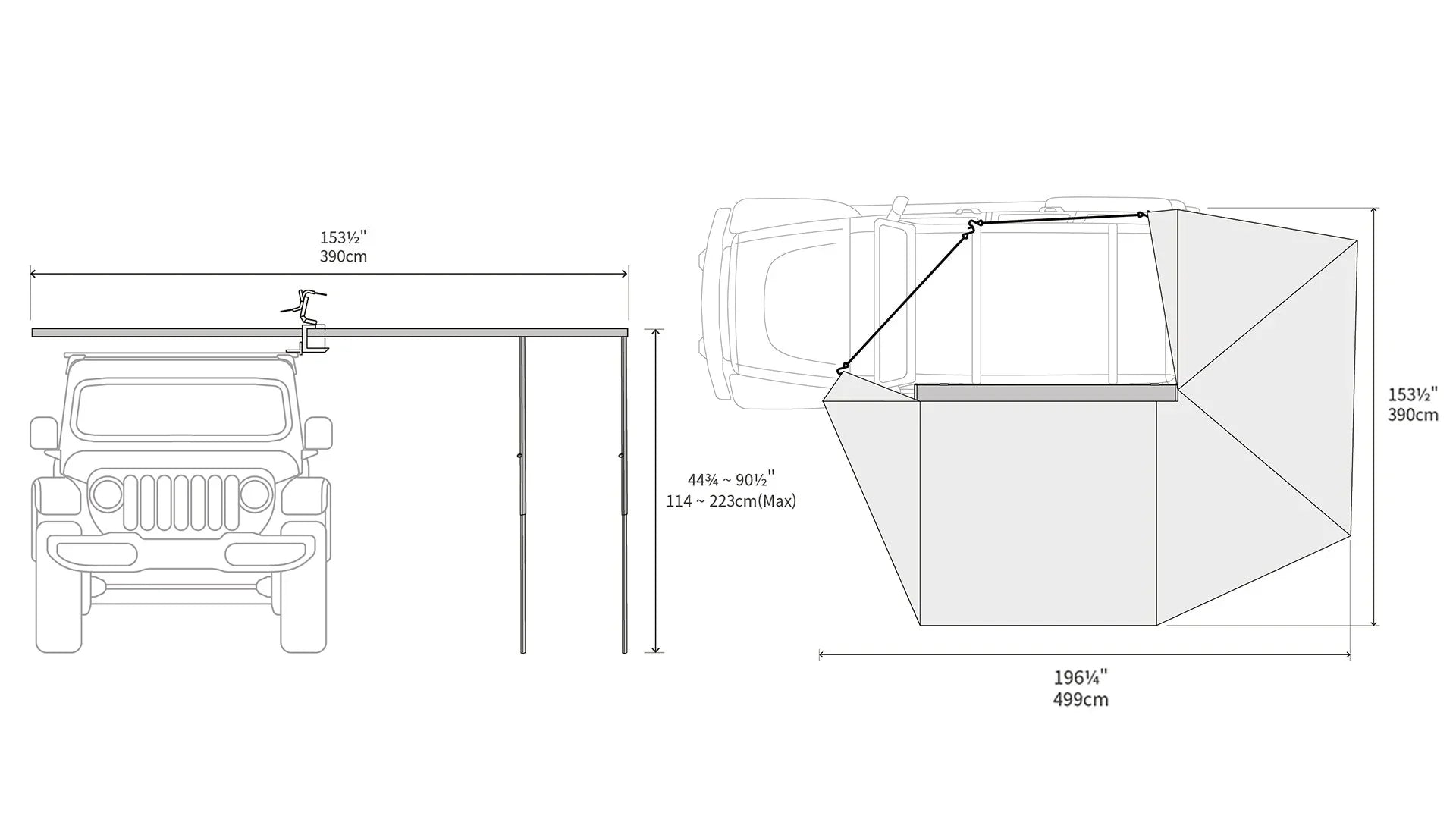 ExoShell 270 Awning (Left Hand Side)