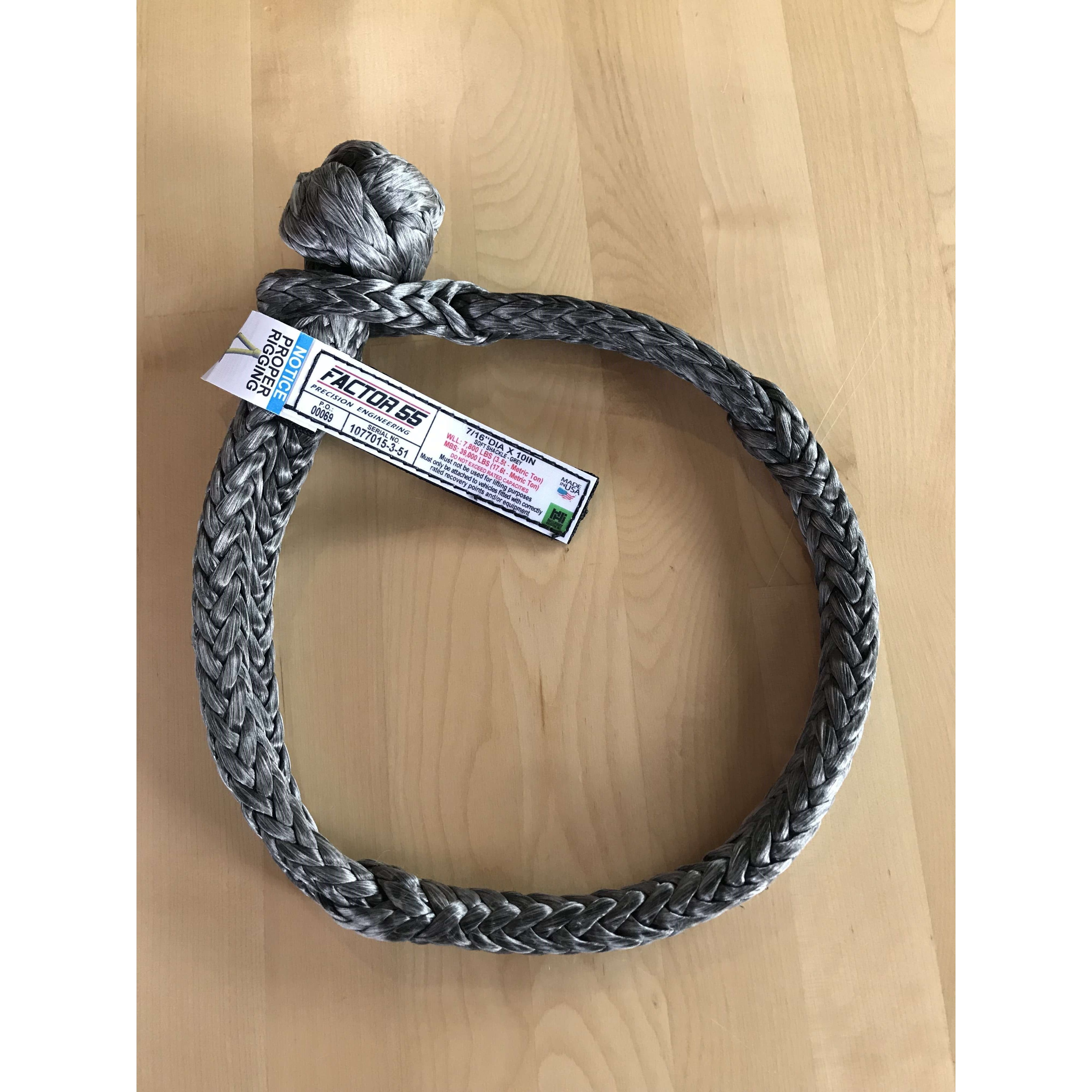 7/16″ Standard Duty Soft Shackle