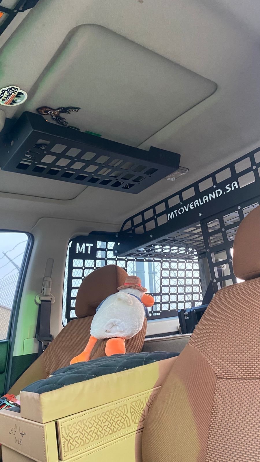 Roof MOLLE Console - VTC 2 Doors With Roof Window