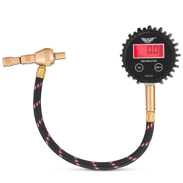 AOR Digital E-Z Tire Deflator Pressure Gauge With Pouch