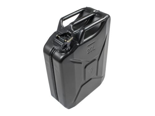 20L FUEL JERRY CAN - BLACK STEEL FINISH