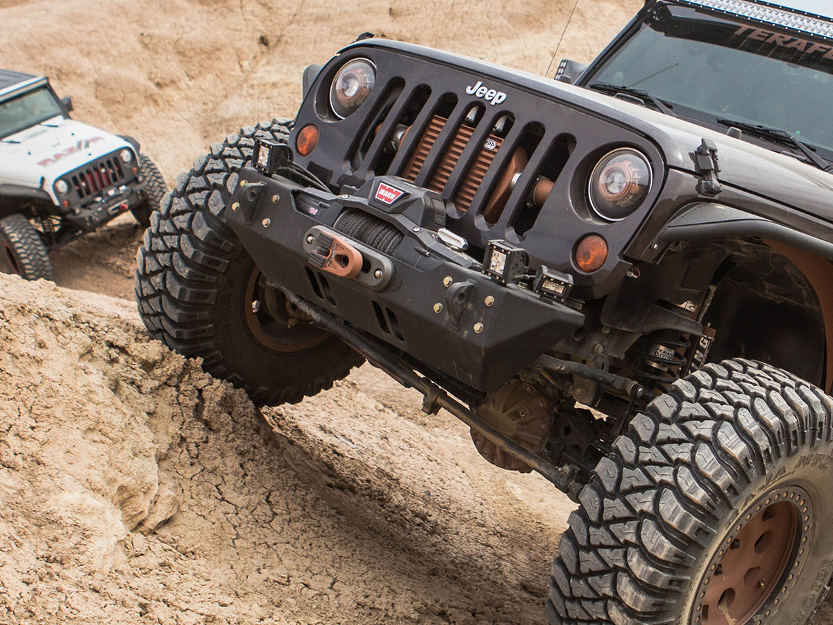 JK STUBBY STYLE FRONT BUMPER - ALUMINUM